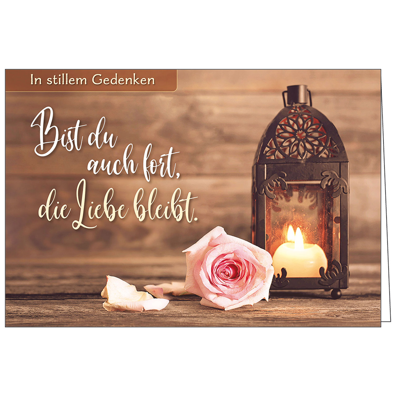 Bist du auch fort, die Liebe bleibt.