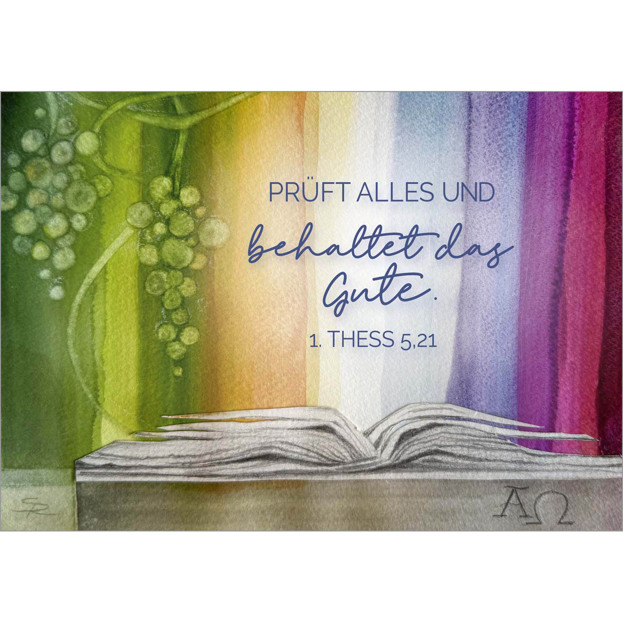 Poster - Poster A2 'Prüft alles und behaltet das Gute.               1. Thess. 5,21'