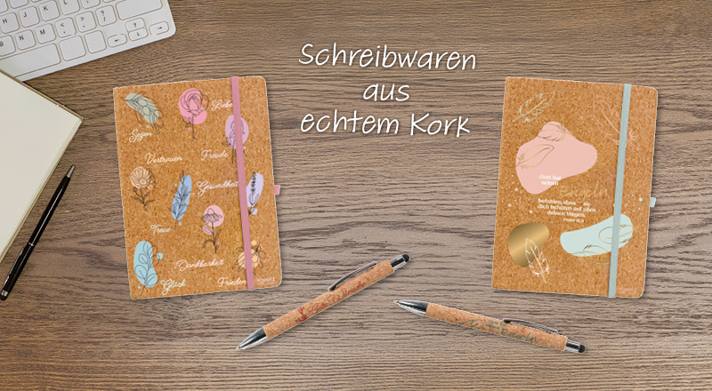 Kork-Schreibware
