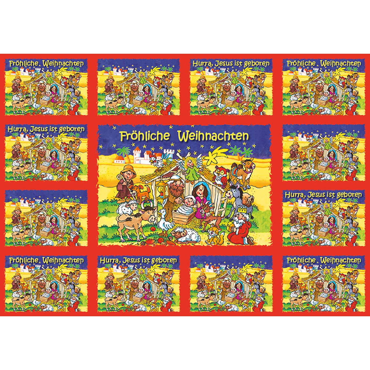 Fröhliche Weihnachten - Weihnachtskrippe