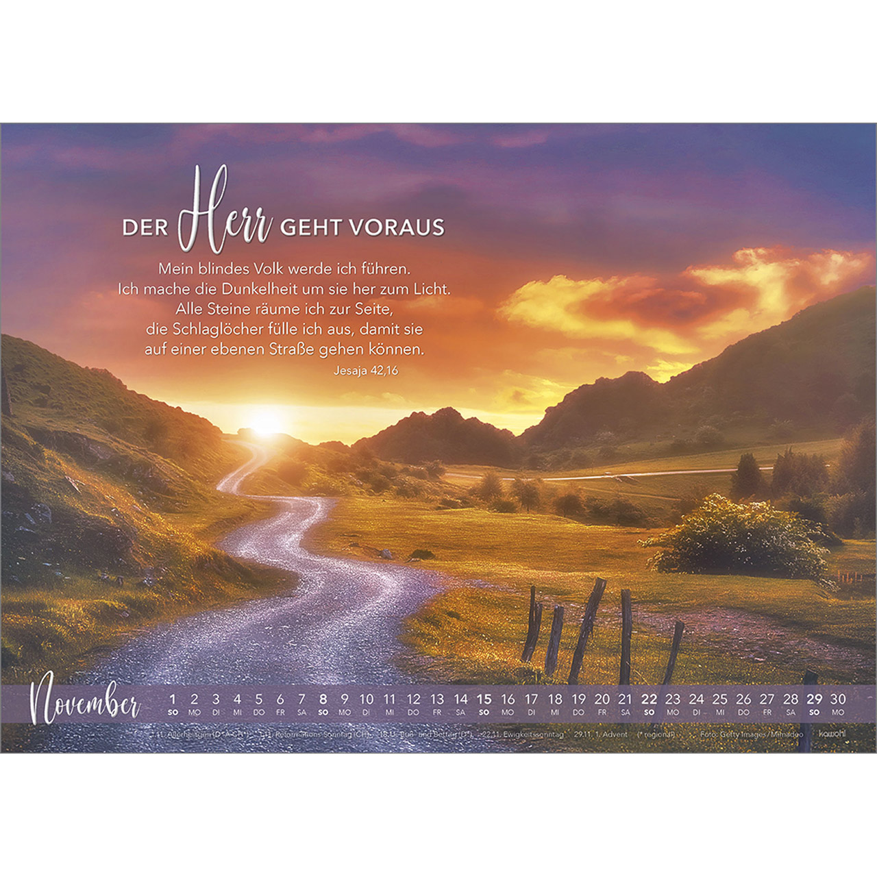 Wandkalender - Die Liebe bleibt 2026
