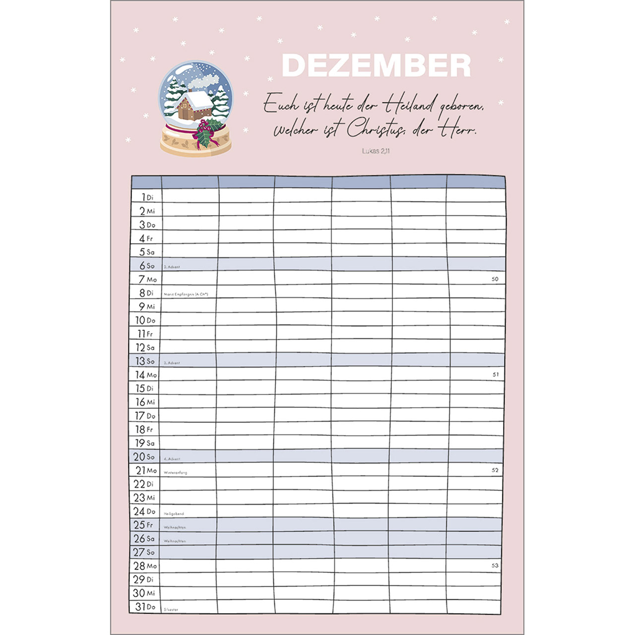 Terminkalender - Familienplaner 2026