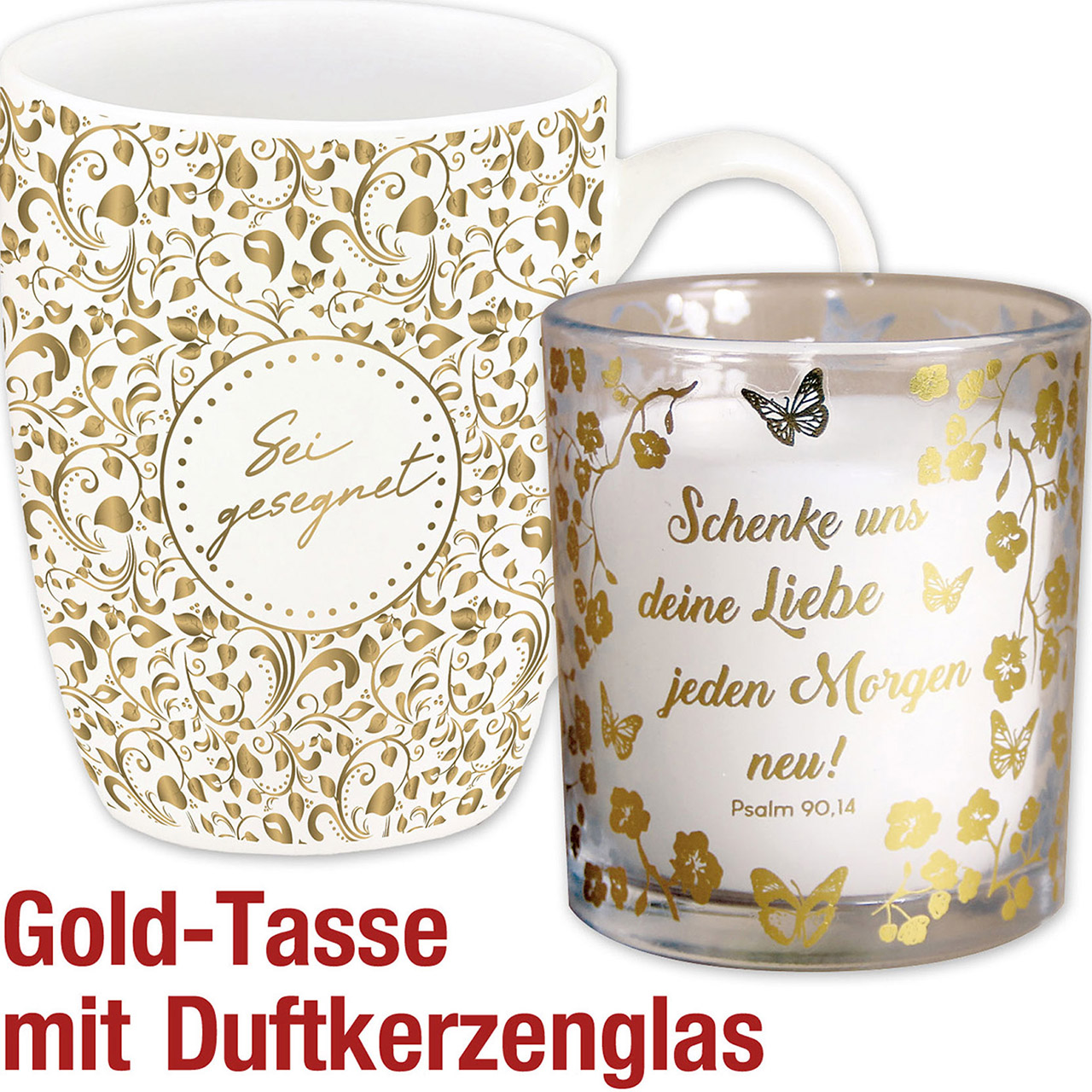 Spar-Set: Tasse und Duftkerze