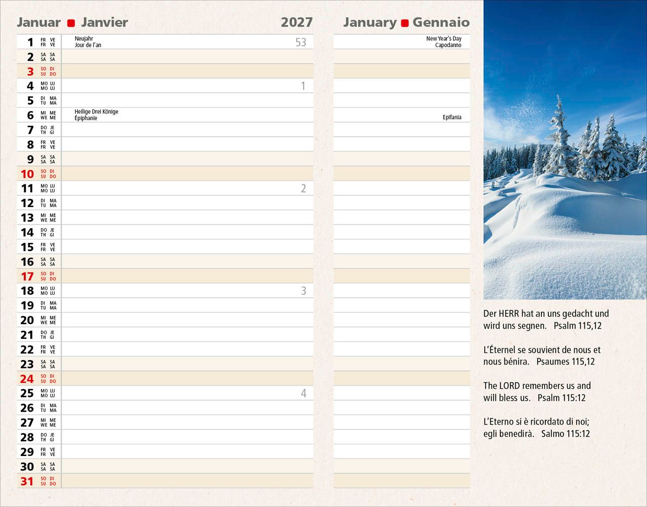 Terminkalender - Agenda 2027
