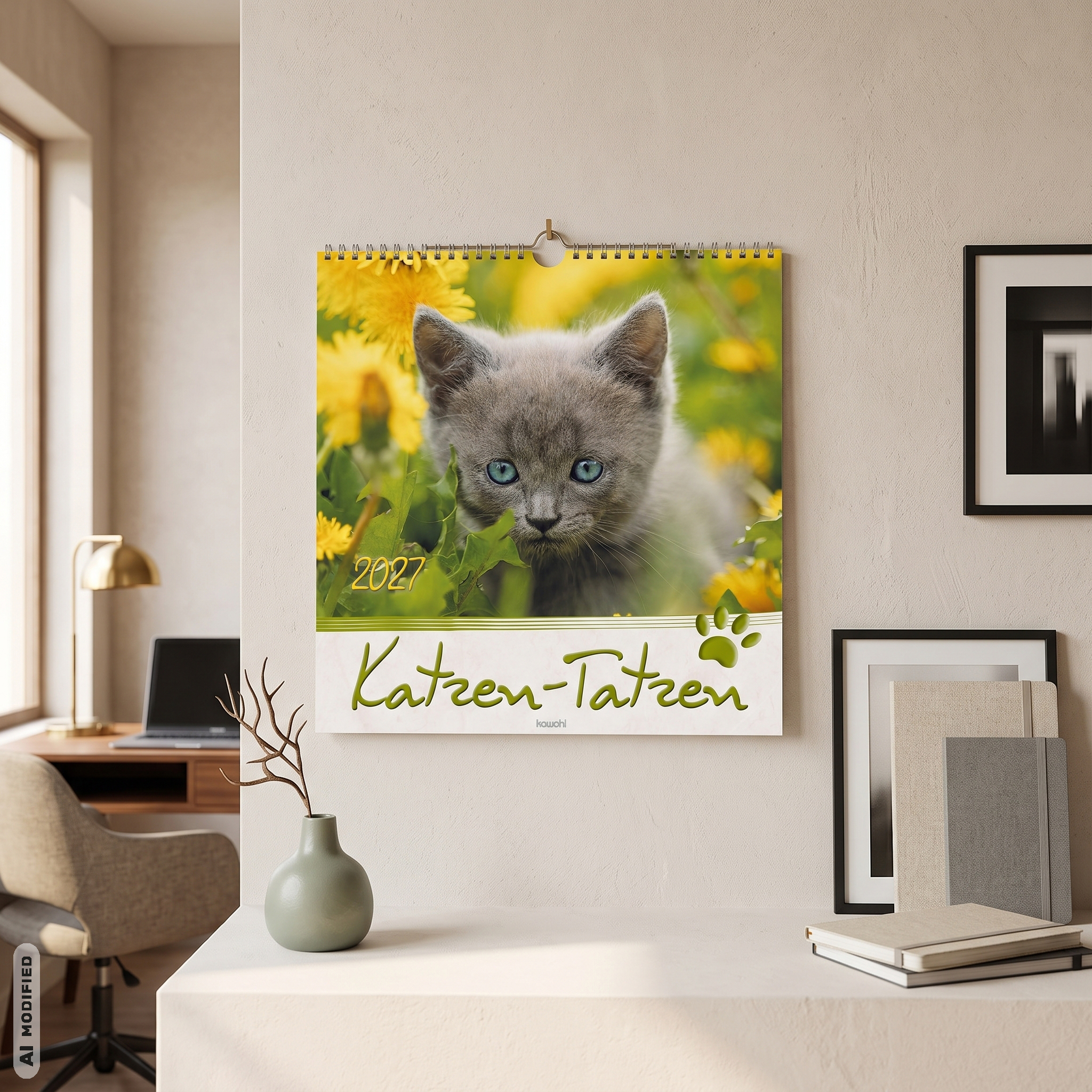 Wandkalender - Katzen-Tatzen 2027