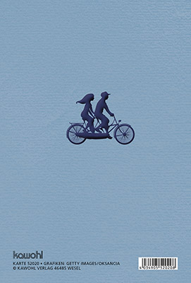 Faltkarte - Alles Gute und Gottes Segen - Mann Frau Tandem Herz