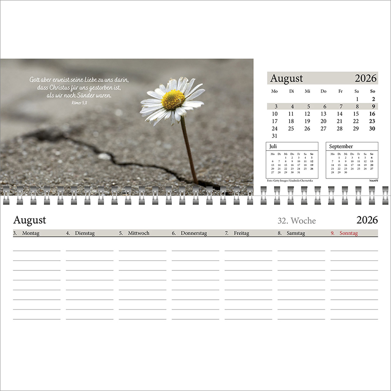 Tischkalender - In deine Hand leg ich den Tag 2026