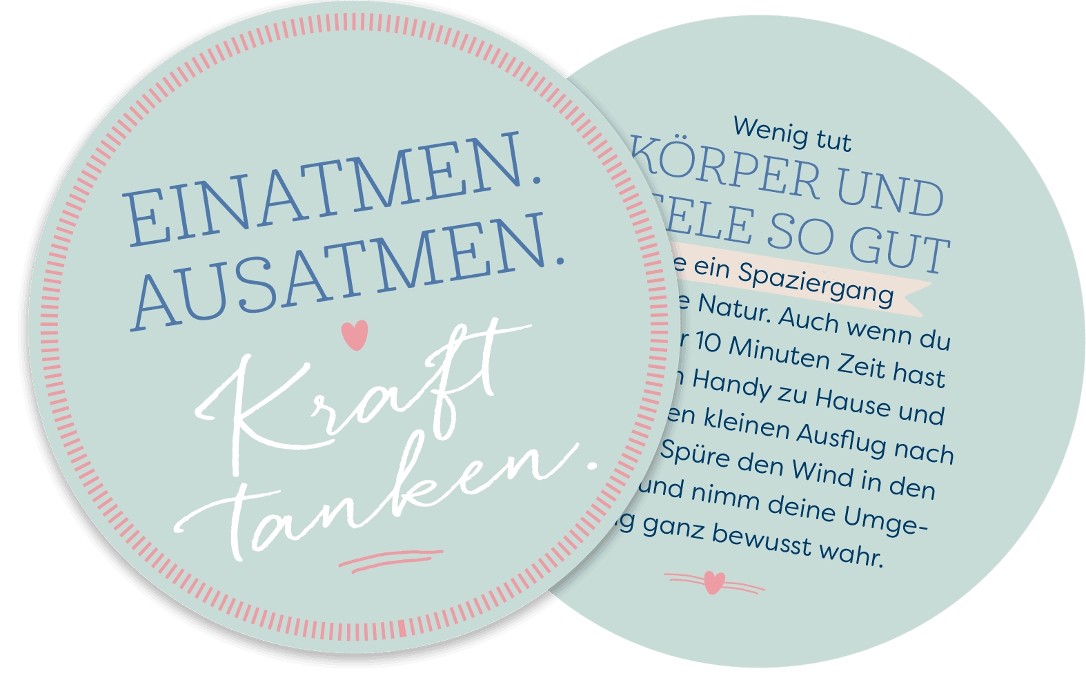 Karten-Box - Eine Runde Kraft tanken