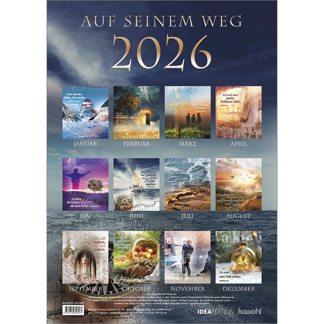 Posterkalender - Auf seinem Weg 2026