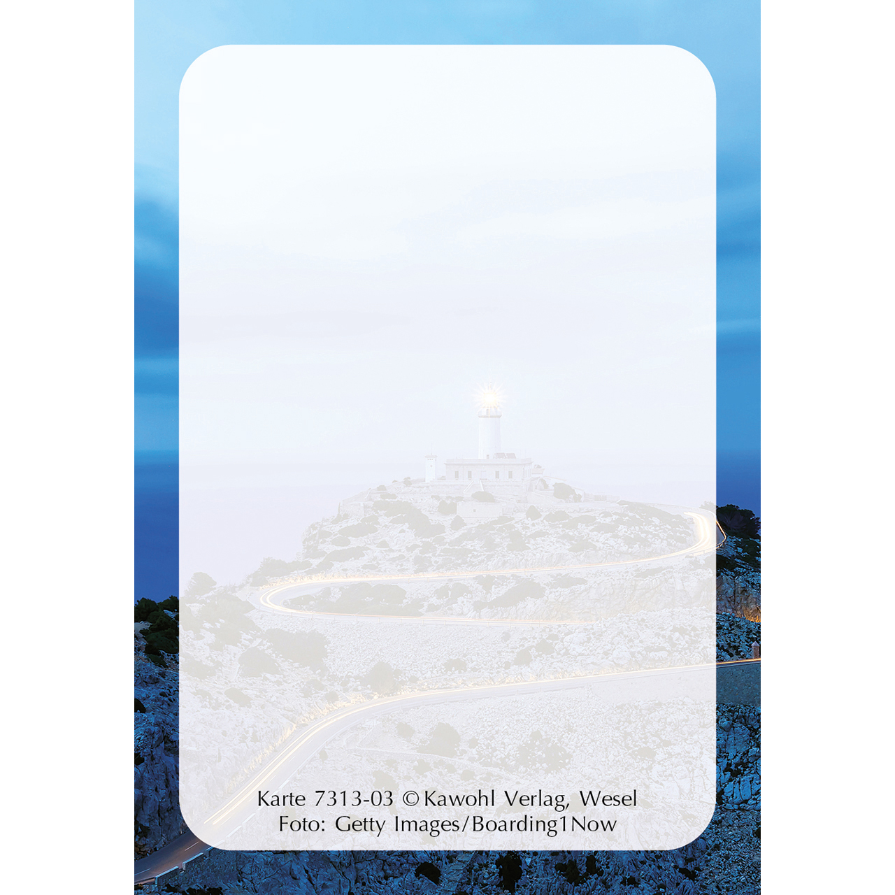 Karten-Box Papier - Jesu Worte - Boot Netz Strand Sonne Wolken