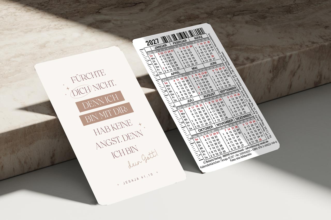 Spielkartenkalender - Spielkartenkalender Jahreslosung 2027