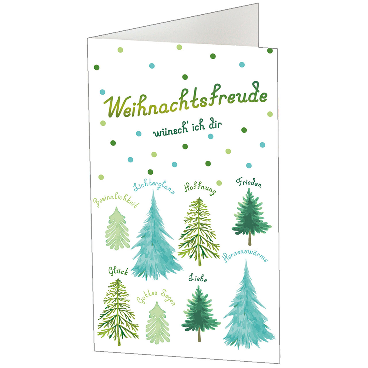 Tasse - Weihnachtsfreude wünsch' ich dir - Tannenbäume