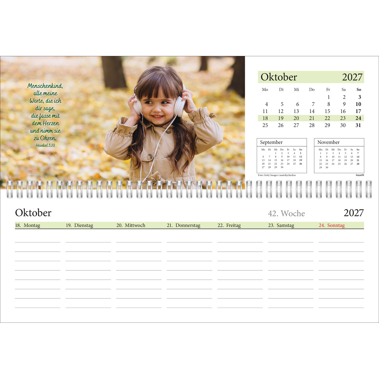 Tischkalender - In deine Hand leg ich den Tag 2027