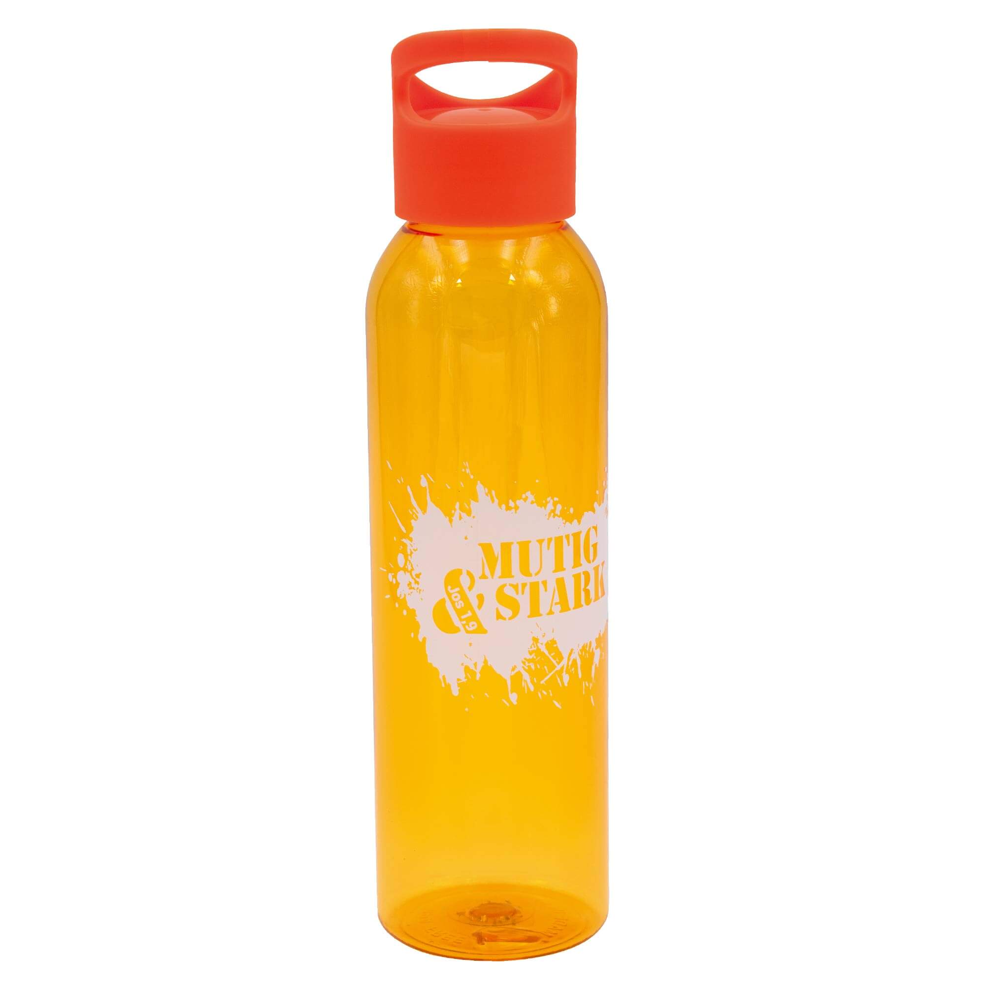 Trinkflasche - Trinkflasche 'Mutig & Stark', orange - Trinkflasche Orange