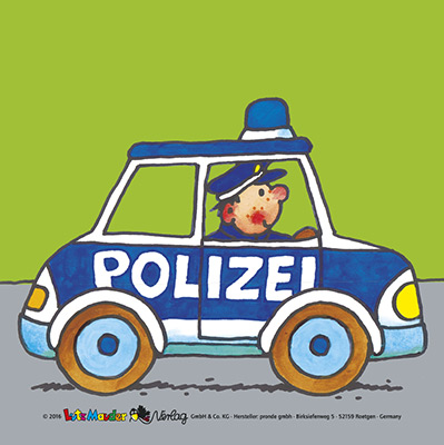 Badewannenbuch - Fahrzeuge - Feuerwehrauto / Feuerwehrmann