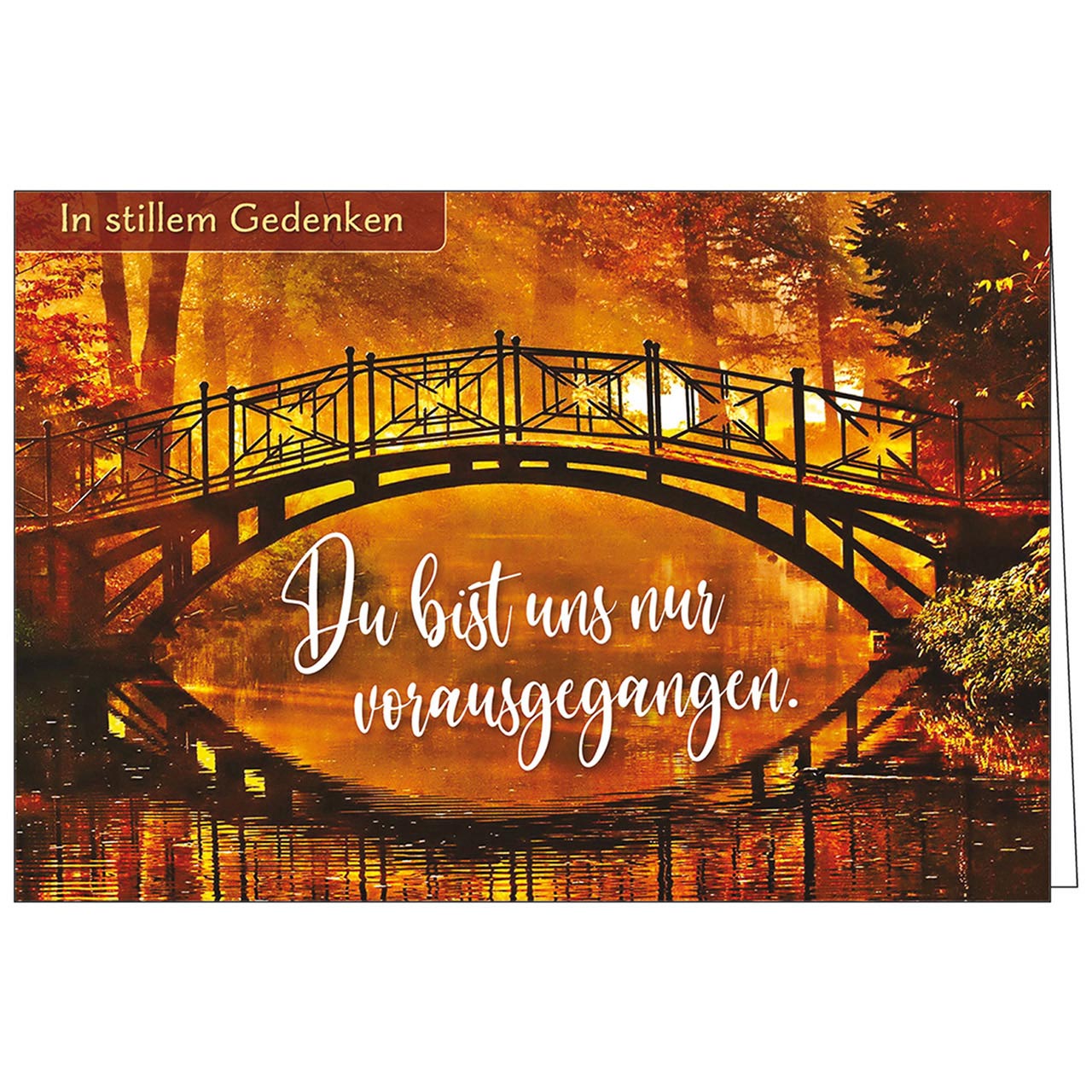 Du bist uns nur vorausgegangen.