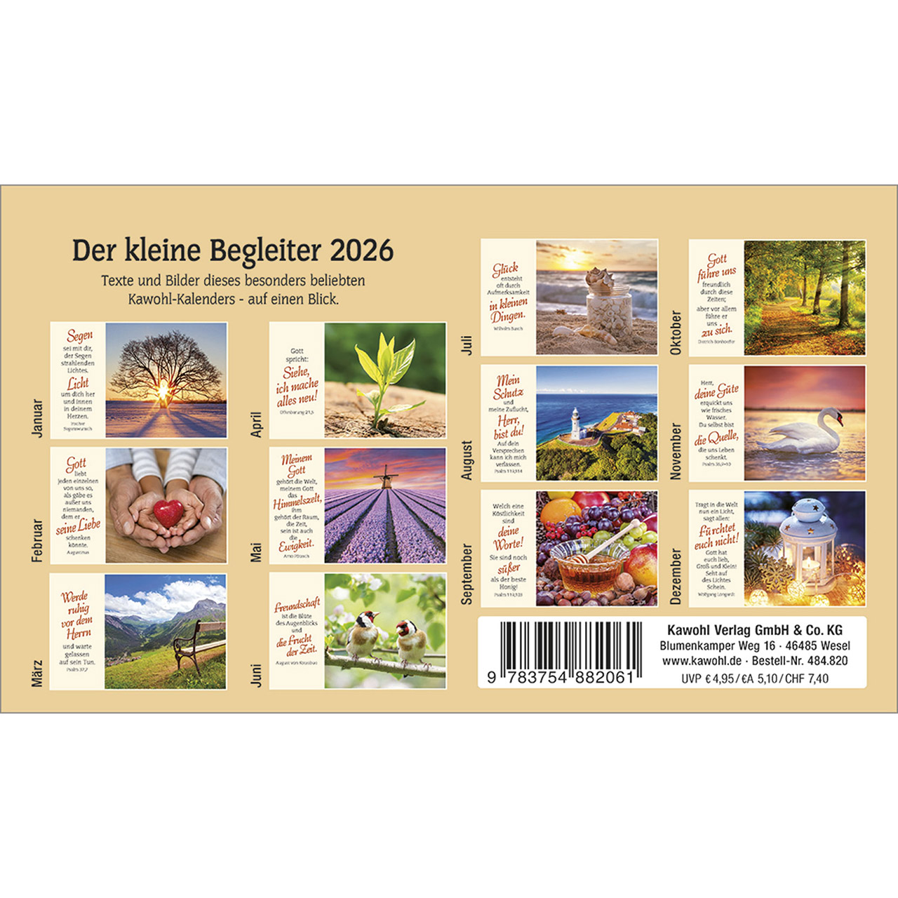 Tischkalender - Der kleine Begleiter 2026
