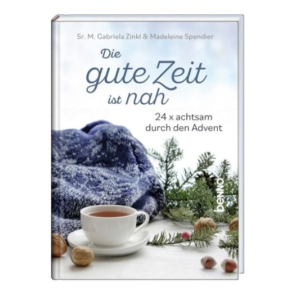 Buch - Die gute Zeit ist nah - Decke Tasse Tee Nüsse Tannenzweige