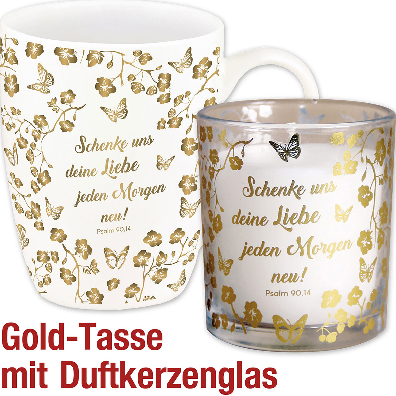 Spar-Set: Tasse und Duftkerze