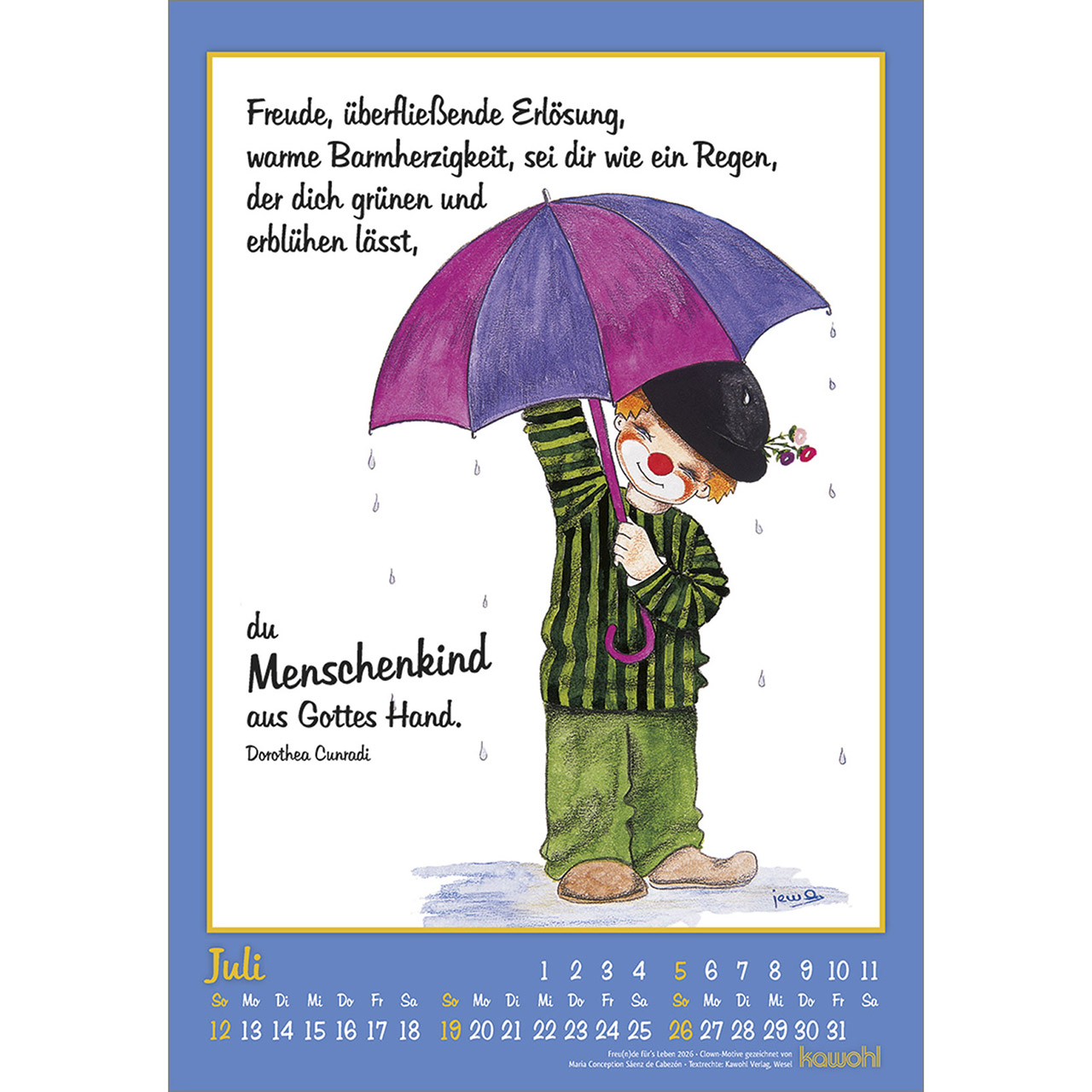 Wandkalender - Freu(n)de für's Leben 2026