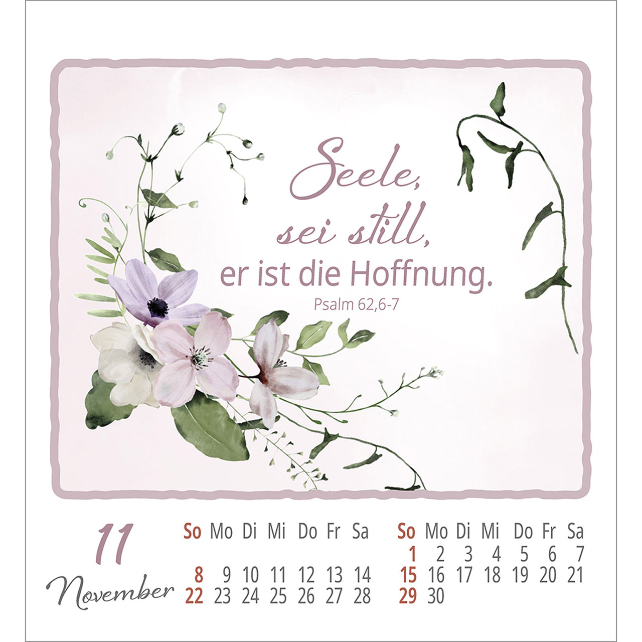 Aufkleberkalender - Wohlfühlen bei Dir 2026