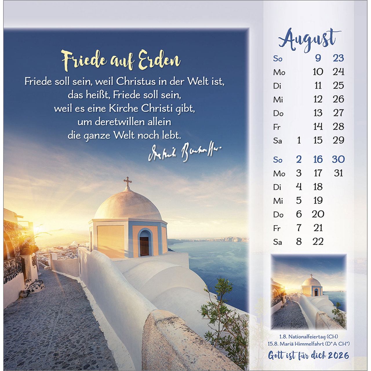Postkartenkalender - Gott ist für dich 2026