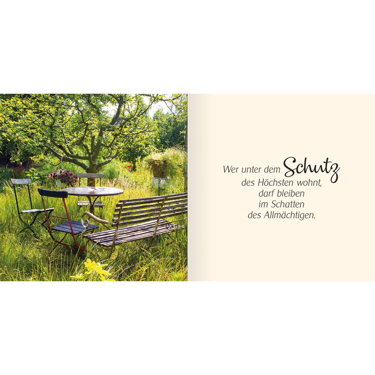 Geschenkbuch - Ich schenke dir - Psalm 91 - Feder