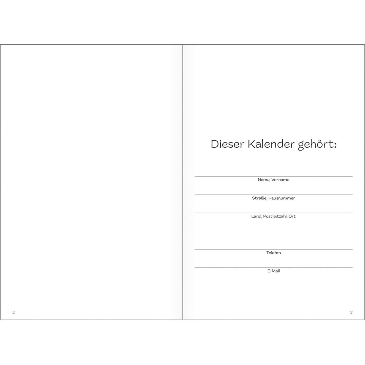 Terminkalender - Er ist immer bei mir 2026