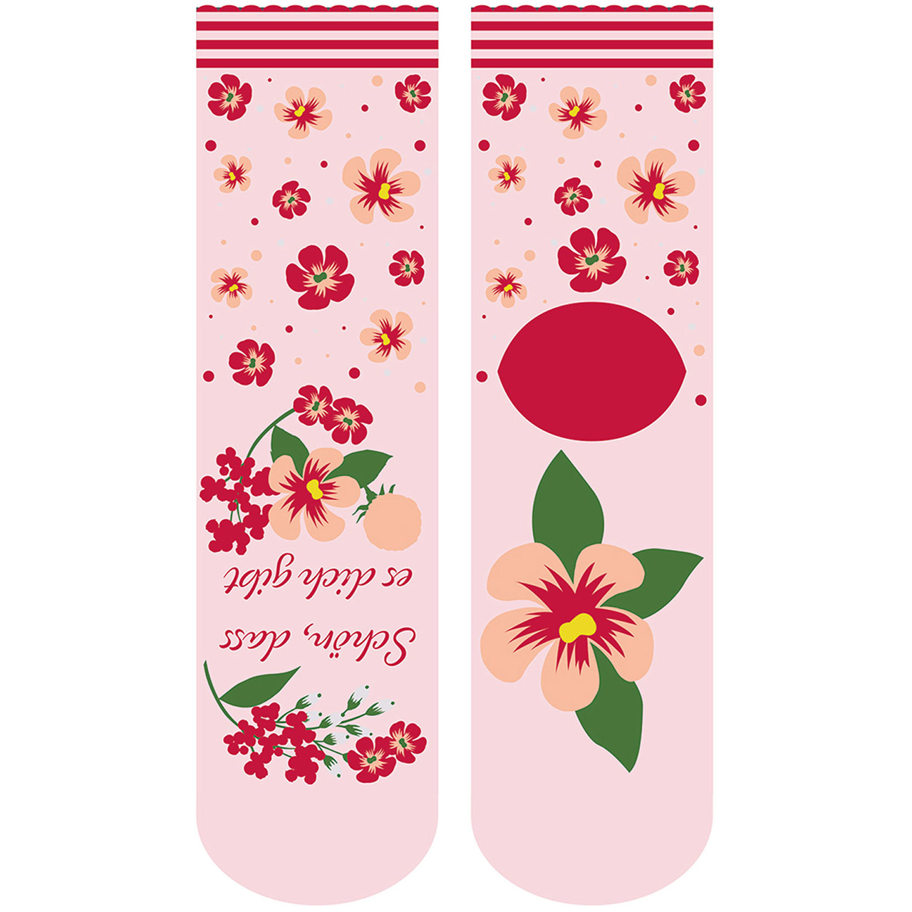 Socken - Schön, dass es dich gibt - Blumen