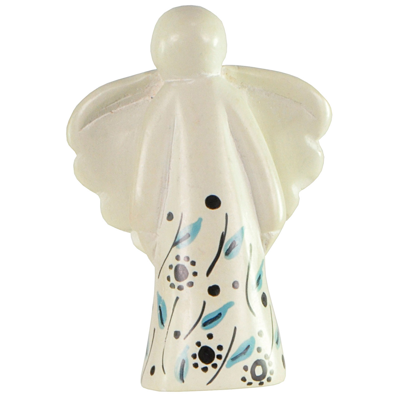 Speckstein-Engel Figur - Speckstein-Engel - Engel Blütenzweige