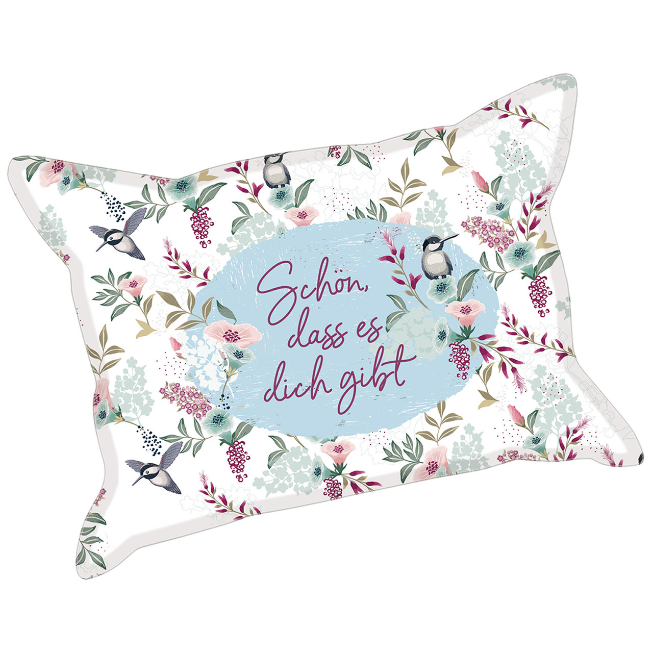 Scheibenschwamm - Schön, dass es dich gibt - Vögel Blüten Kolibri
