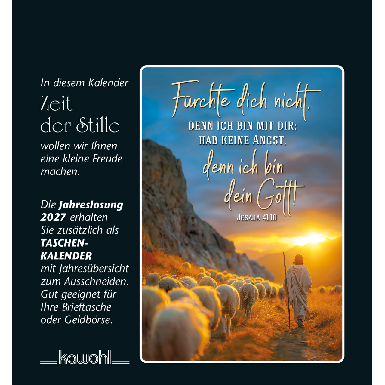 Aufstellkalender - Zeit der Stille 2027