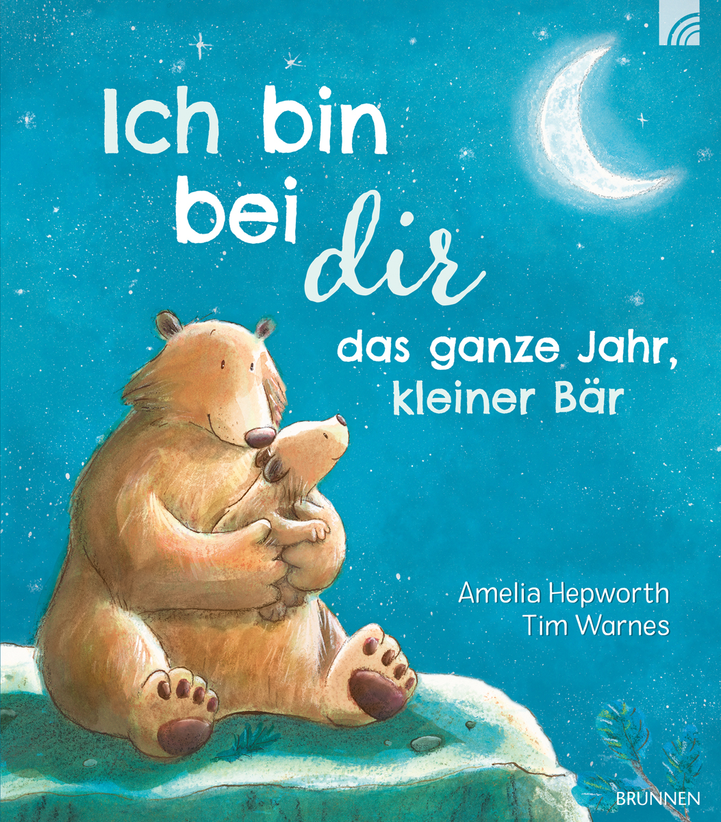Ich bin bei dir das ganze Jahr, kleiner Bär Buch - Ich bin bei dir das ganze Jahr, kleiner Bär - Buch Bär Himmel Mond - Bären Mond Wiese
