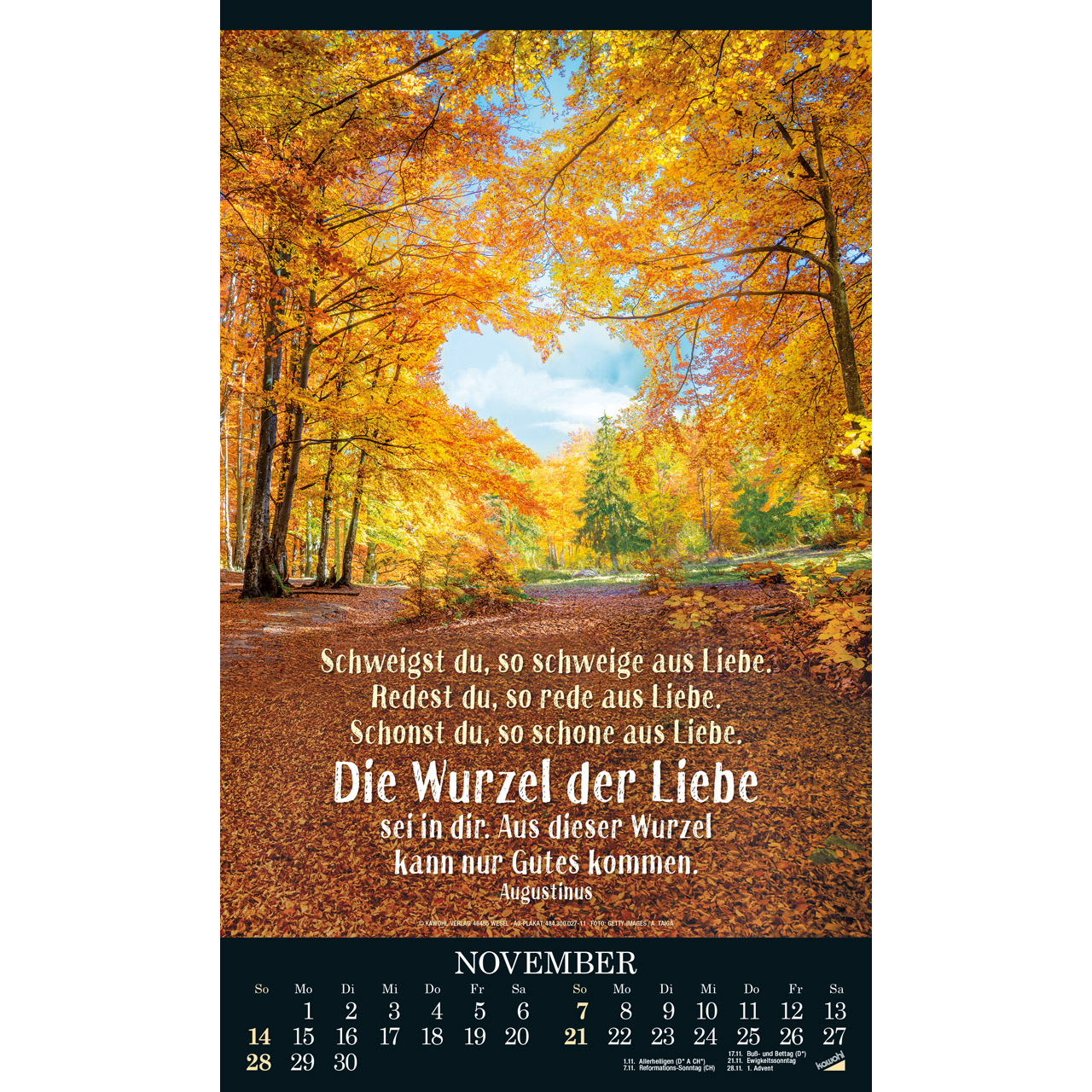 Posterkalender - Alles in uns schweige 2027