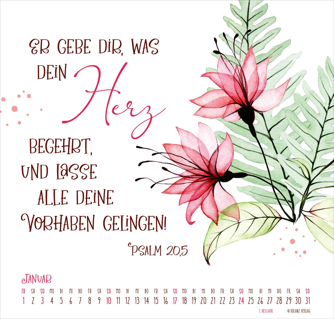 Posterkalender - Gesegnet Tag für Tag 2027