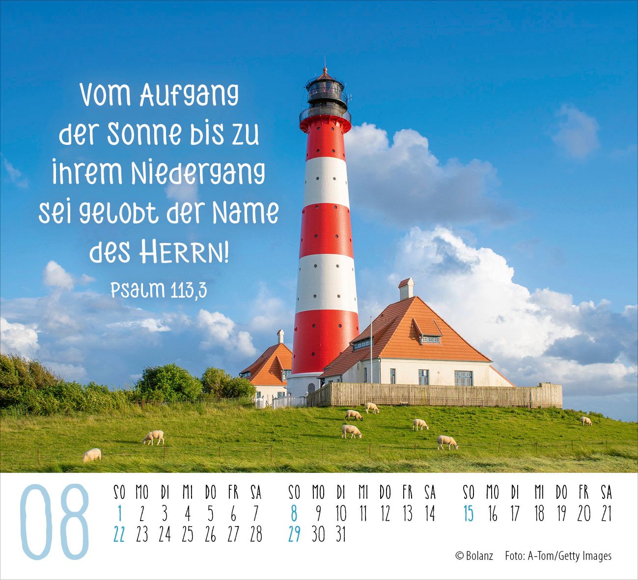Aufstellkalender - Licht der Welt 2027 Minikalender