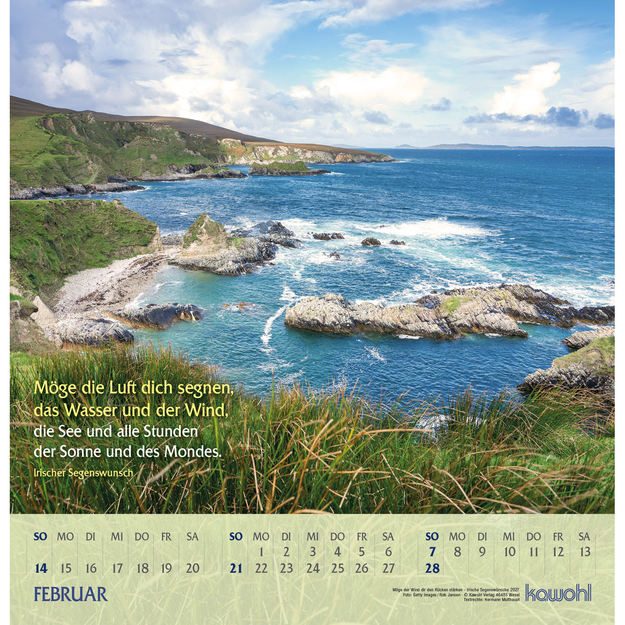Wandkalender - Möge der Wind dir den Rücken stärken 2027