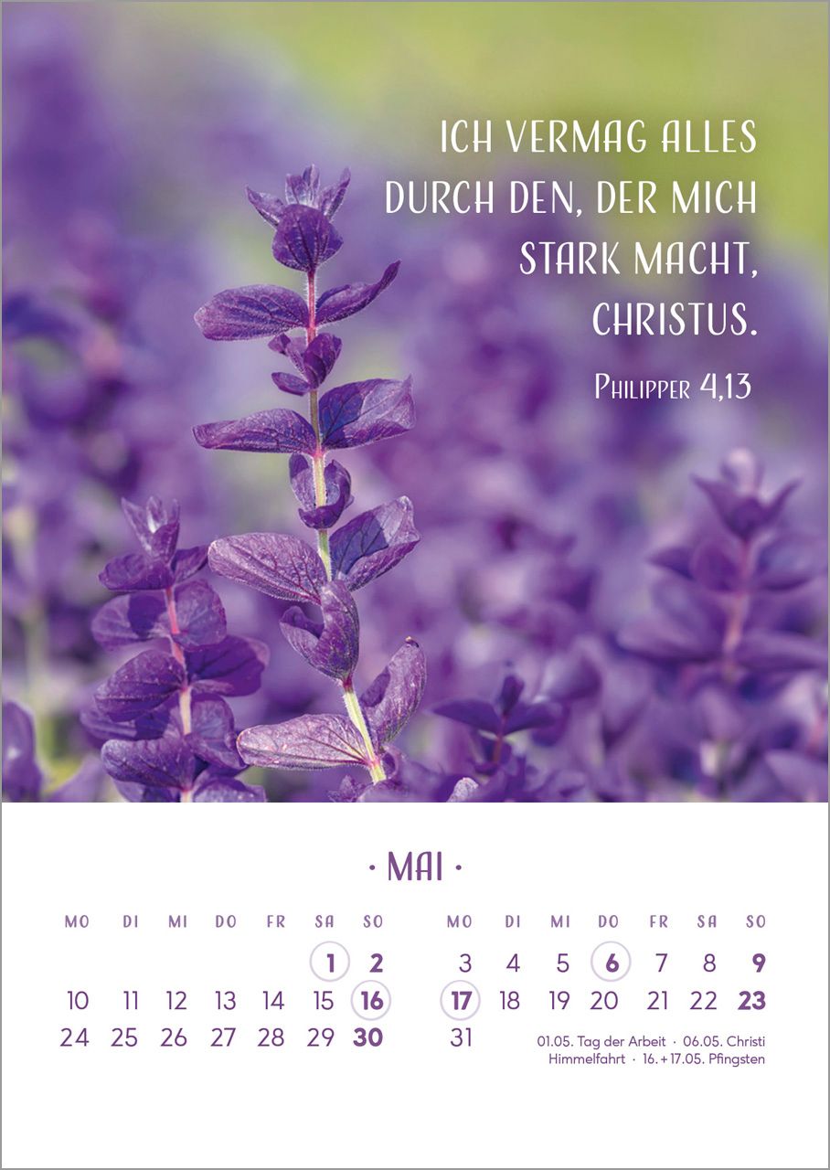 Tischkalender - Zarte Blumengrüße 2027