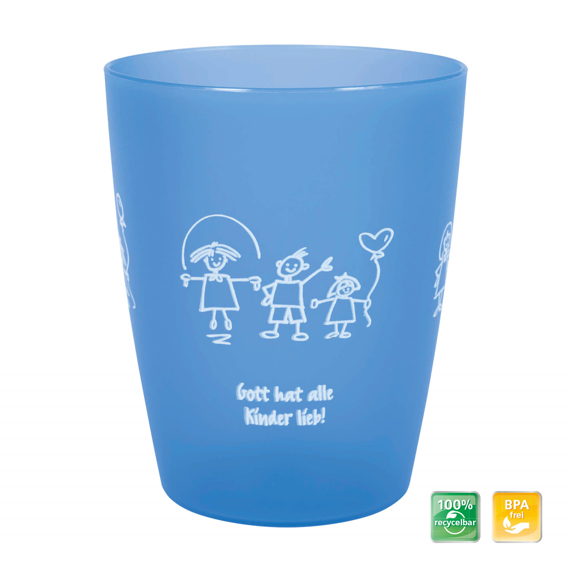 Becher - Kinder-Mehrweg-Becher blau
