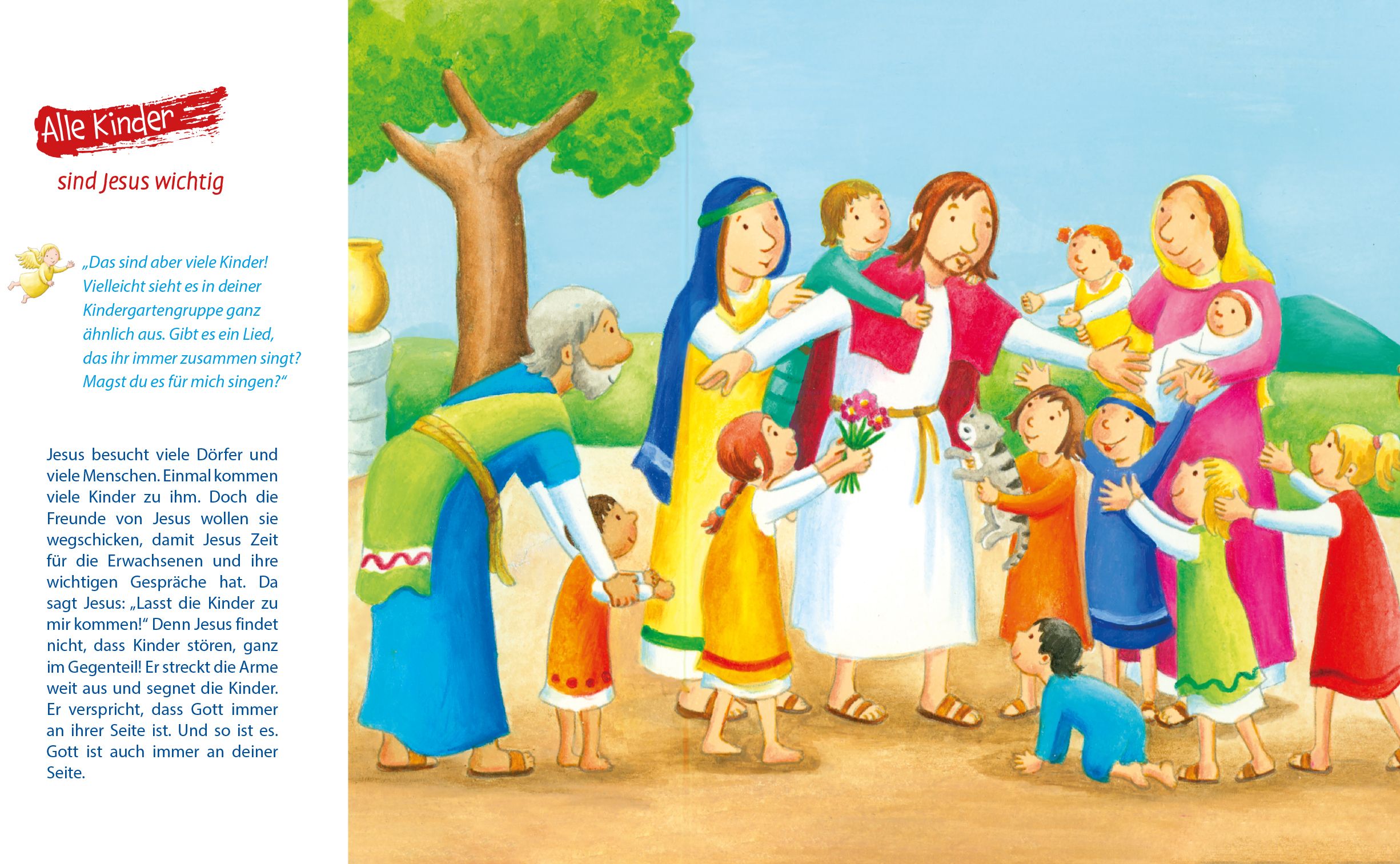 Kinderbibel - Meine liebste Bibel - Schafe Hirte Bäume Wiese Haus