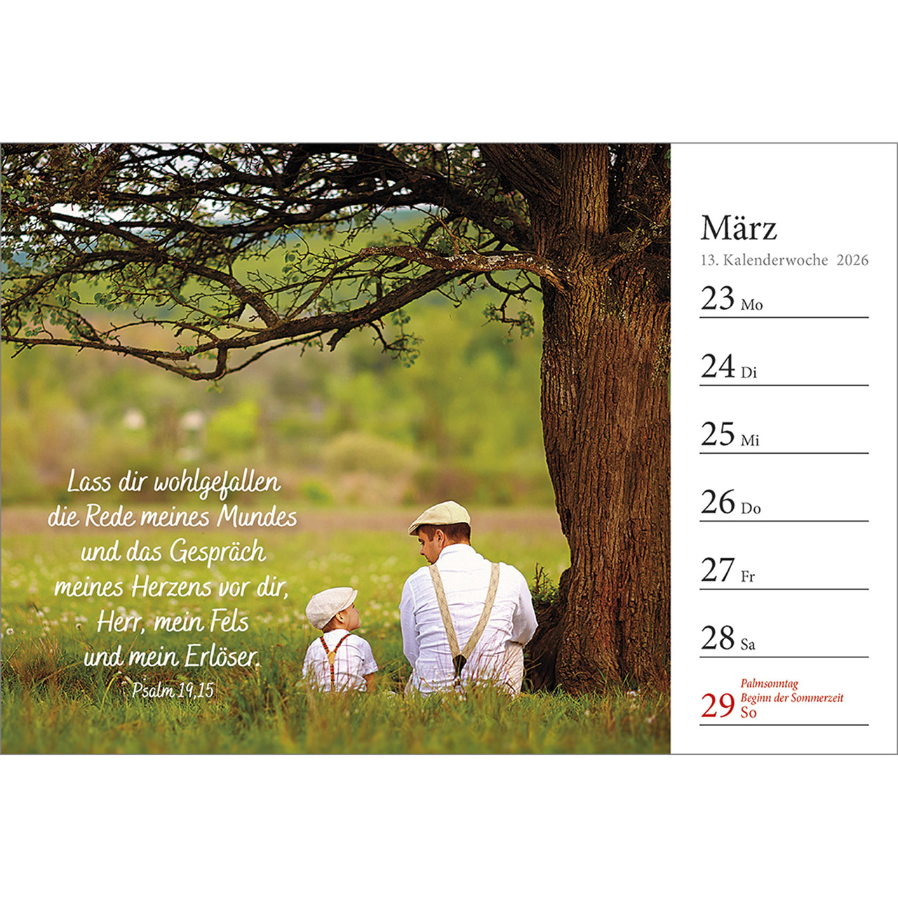 Tischkalender - In deine Hand stell ich den Tag 2026