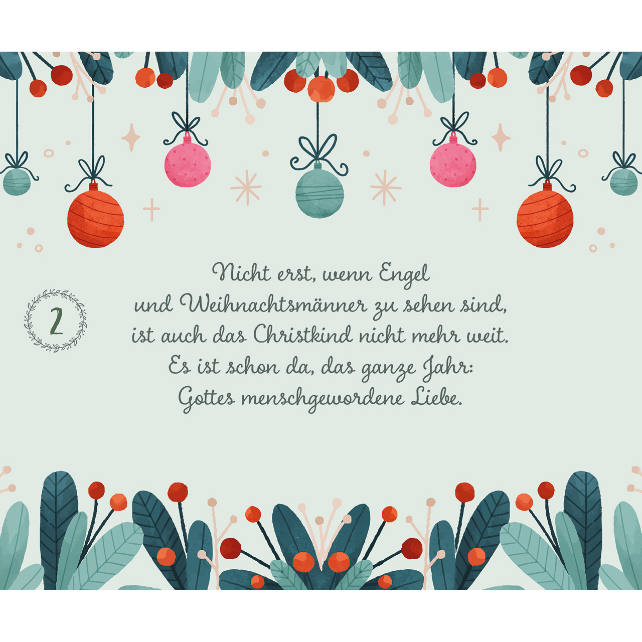 Adventskalender - Besinnliche Impulse von Doro Zachmann - Häuserzeite Winder Schnee Tannenbäume Baum