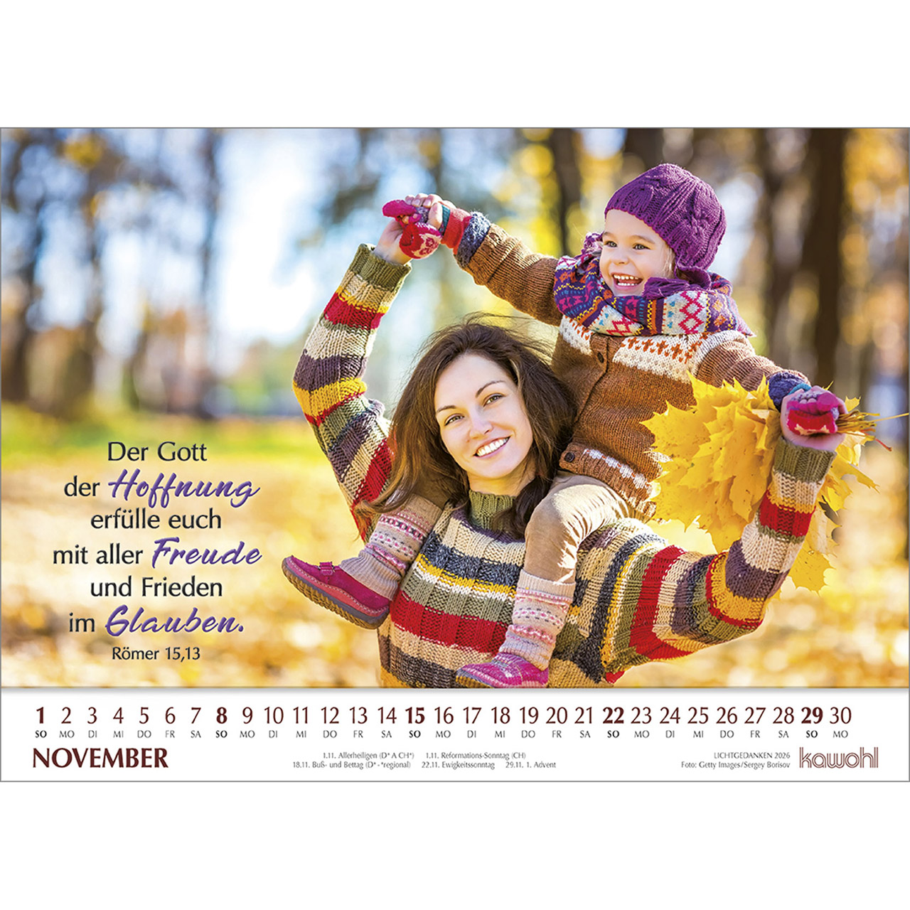 Wandkalender - Lichtgedanken 2026