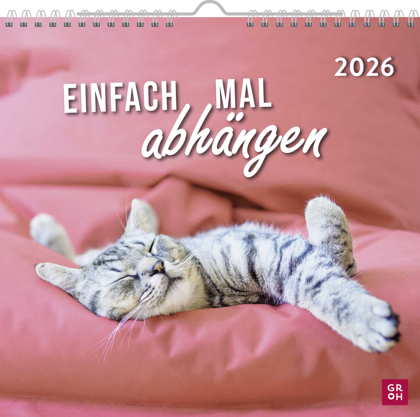 Einfach mal abhängen 2026 Wandkalender - Einfach mal abhängen 2026 - Katze