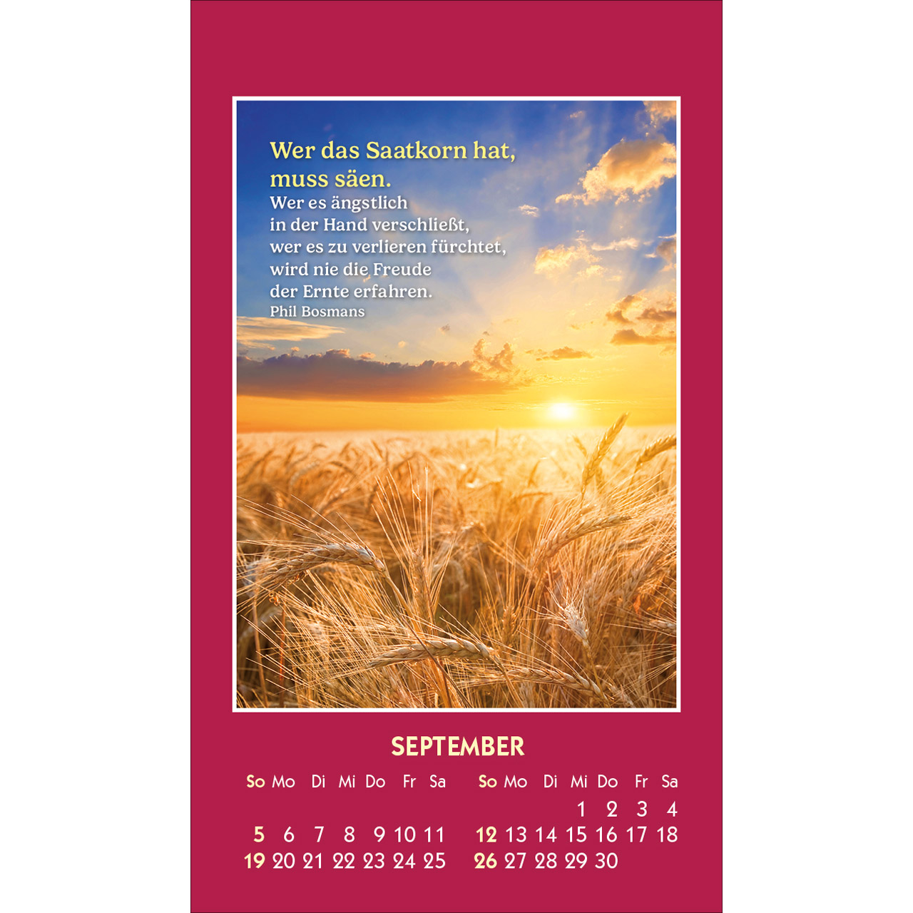 Aufkleberkalender - Gute Worte erhellen den Tag 2027