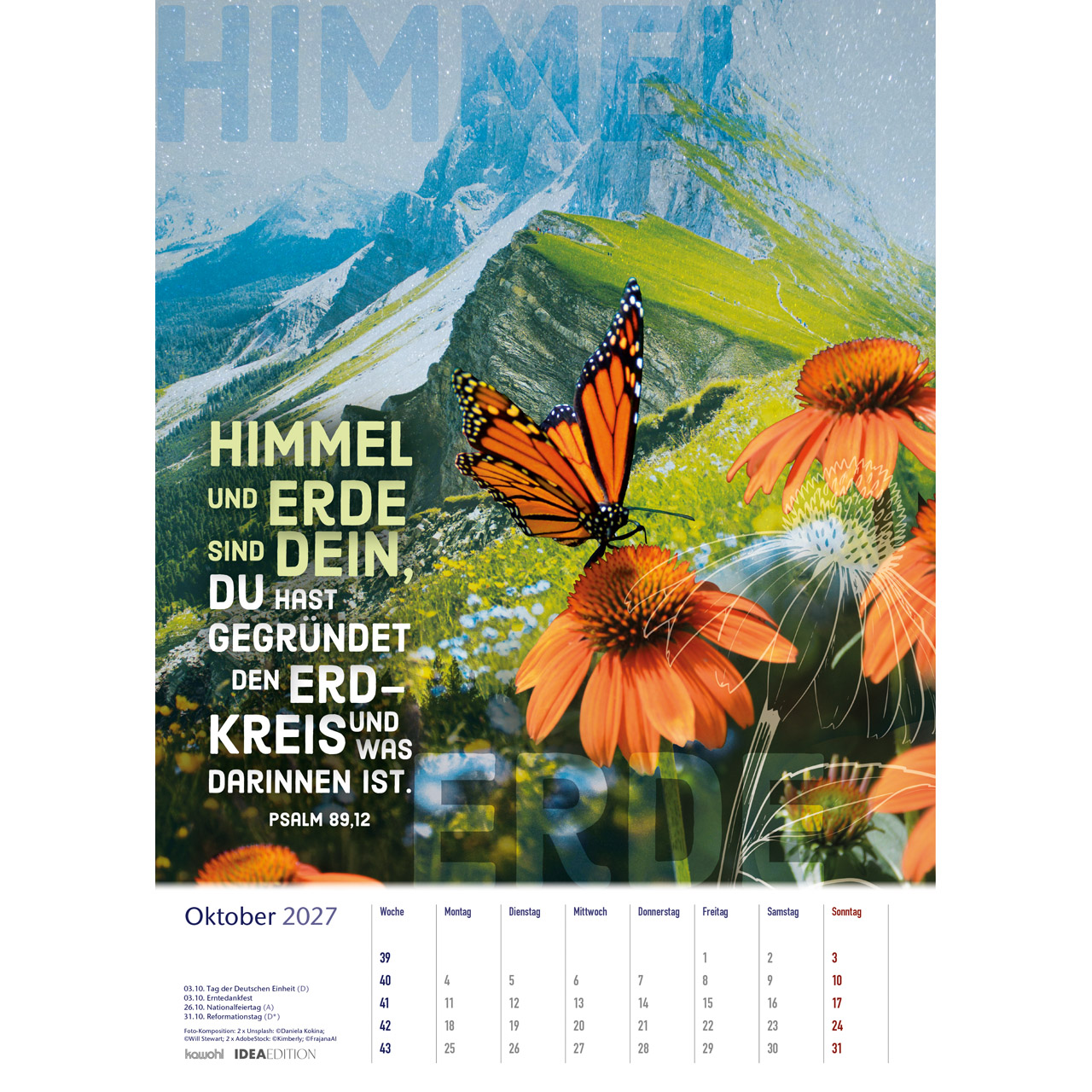 Posterkalender - Auf seinem Weg 2027