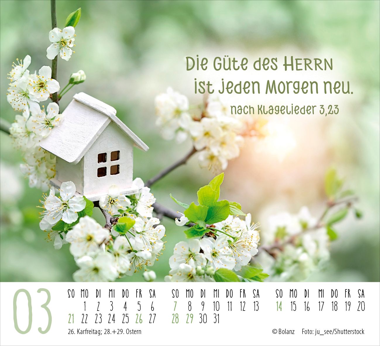 Aufstellkalender - Atempause 2027 Minikalender