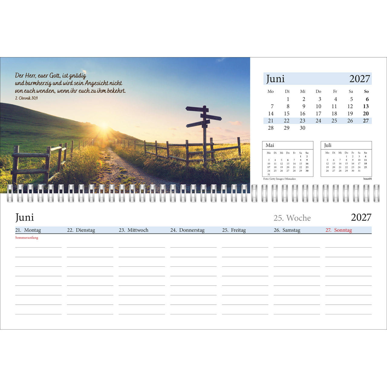 Tischkalender - In deine Hand leg ich den Tag 2027