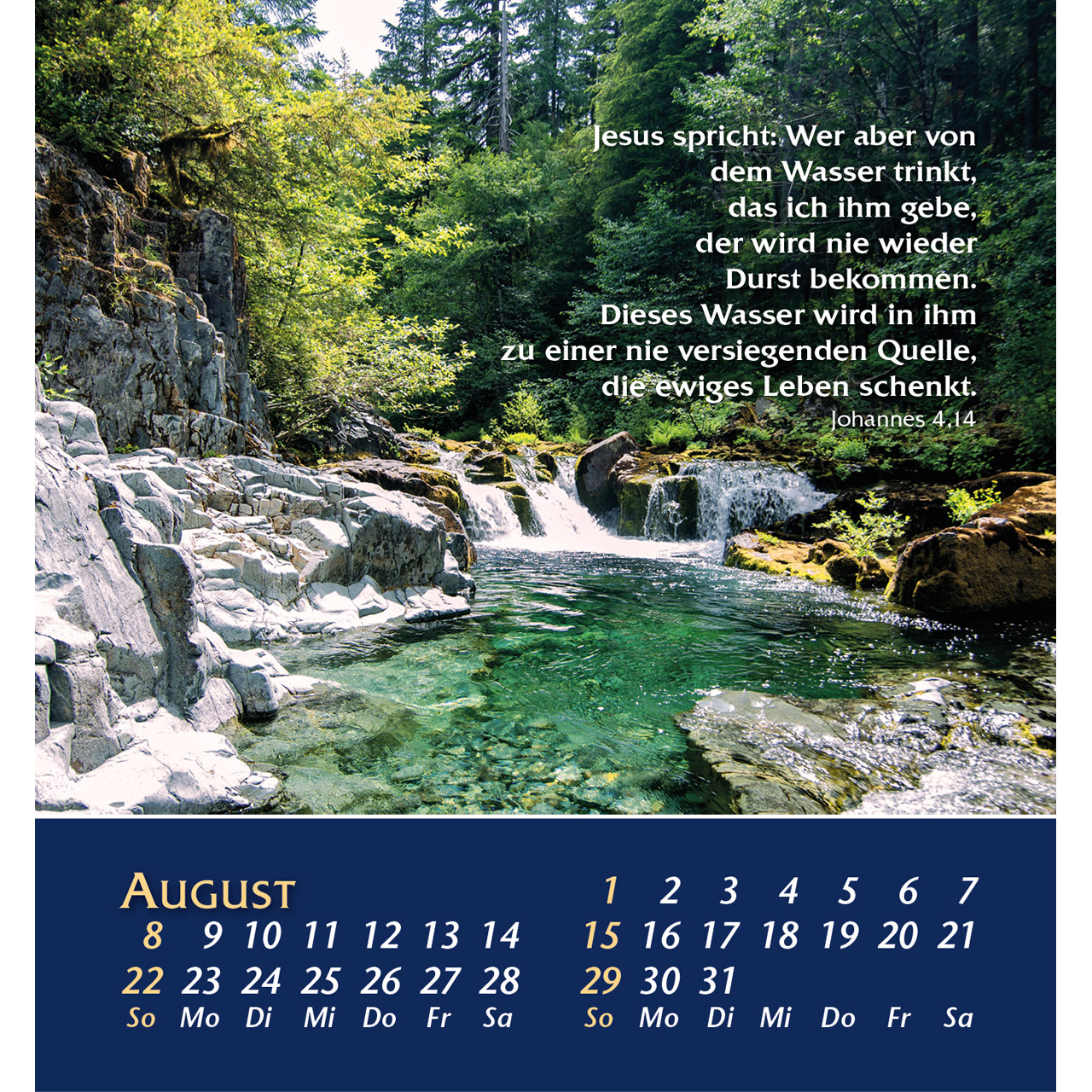 Aufstellkalender - Aus der Stille leben 2027