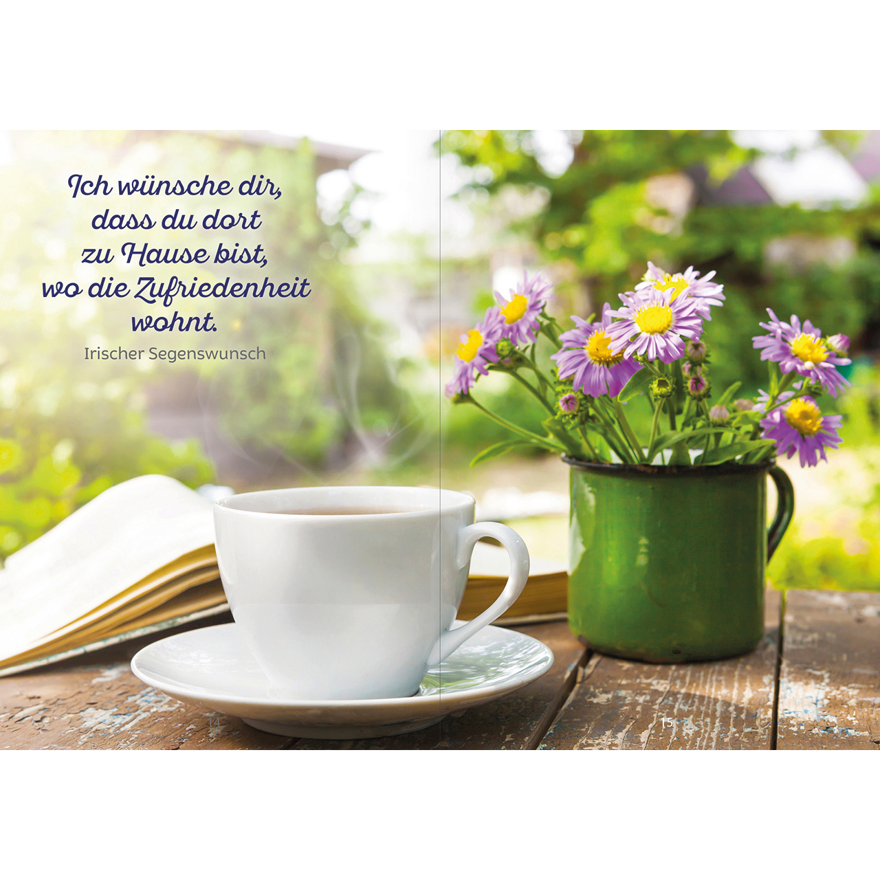 Grußheft - Ein Segen über dieses Haus - Haustür Kranz